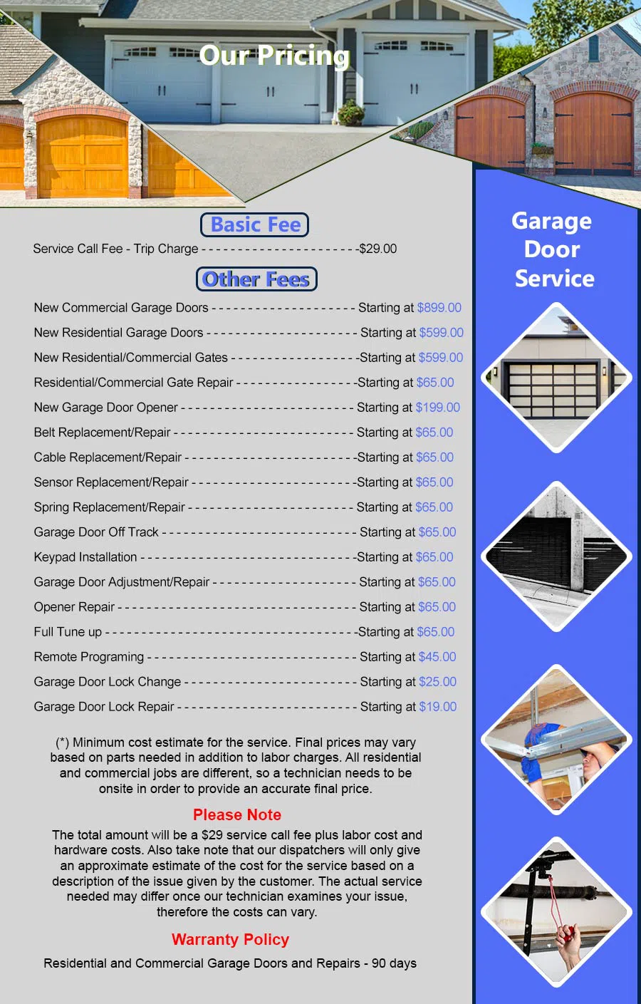 Metro Garage Door Service Chicago, IL 773-683-2336